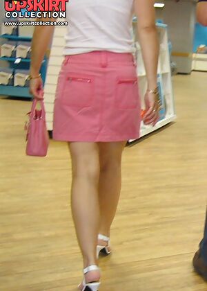 skirt pink upskirt 12 pics