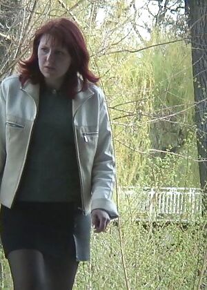 red redhead taking 15 pics